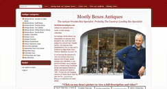 Desktop Screenshot of mostlyboxesantiques.com